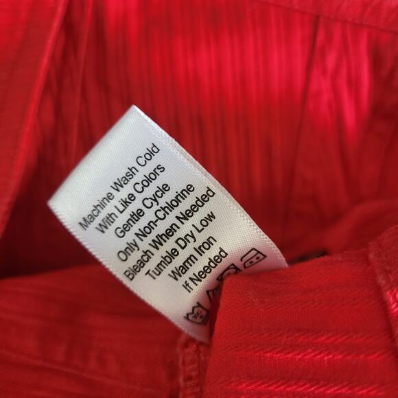 Coldwater Creek short cropped Jacket Womens Petite 4 Red Casual Button U… - Picture 15 of 15